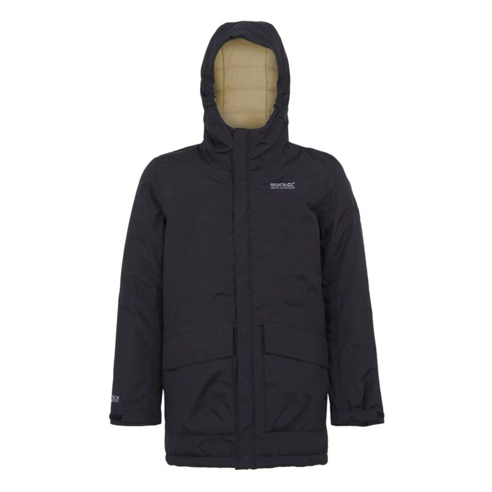 Regatta Childrens/Kids Farbank Ski Jacket / Black/Oat